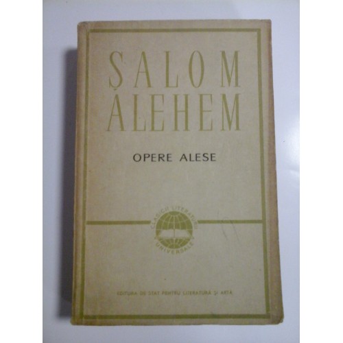 OPERE ALESE - SALOM ALEHEM